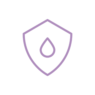 shield icon with water drop