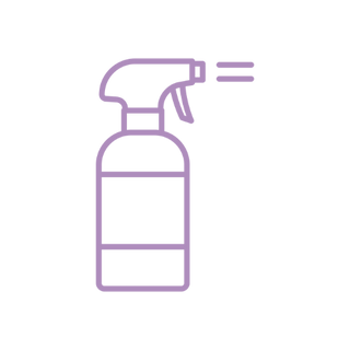 purple icon spray bottle