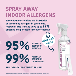 spray away indoor allergens allergen spray bottle plus one refill