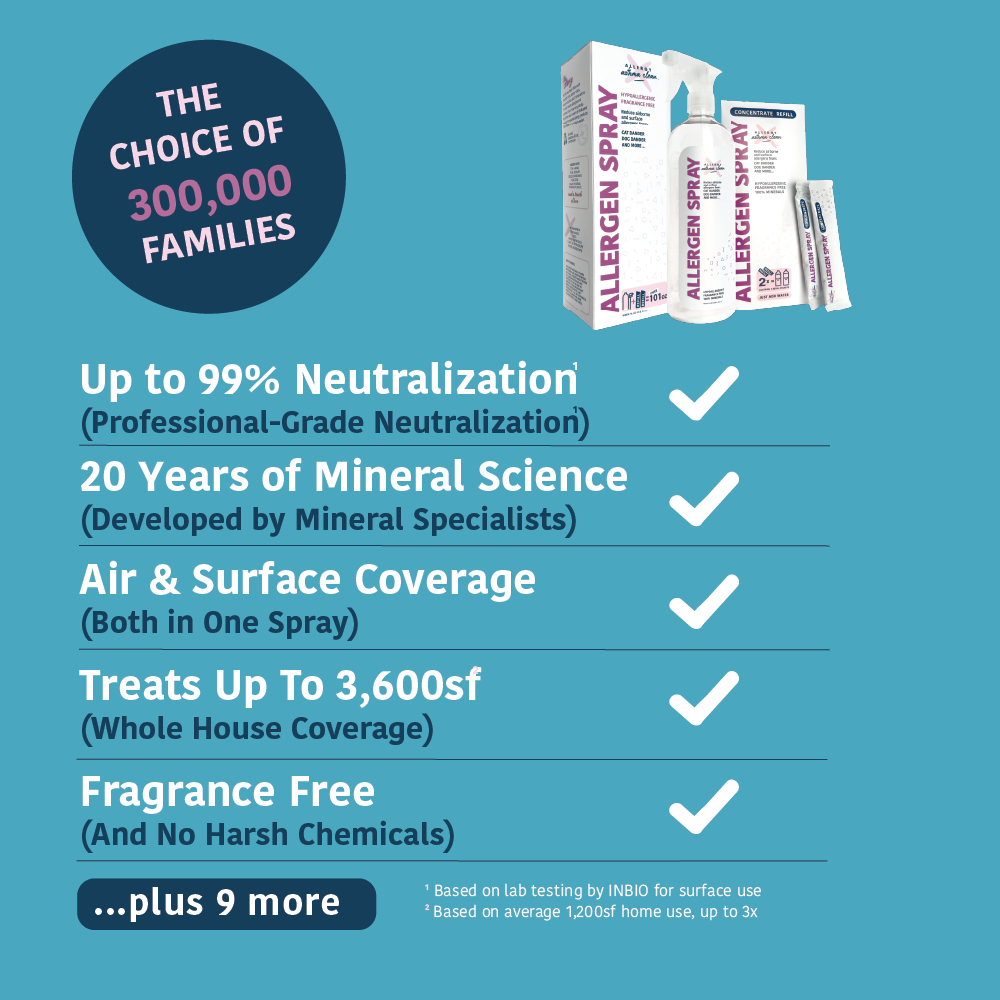 Allergy Asthma Clean Allergen Spray Bundle over 100oz by Allergy Defender